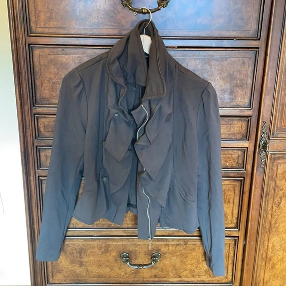 Filtine by Anthropologie dark gray woman’s jacket - Picture 2 of 12